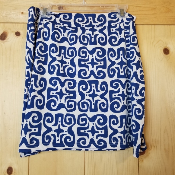 Buckhead Betties Print Stretchy A-Line Skirt - Picture 2 of 9